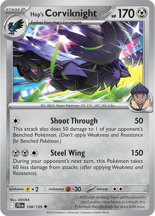Journey Together Hop's Corviknight #108/159